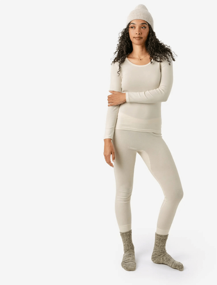 organic cotton women's long johns