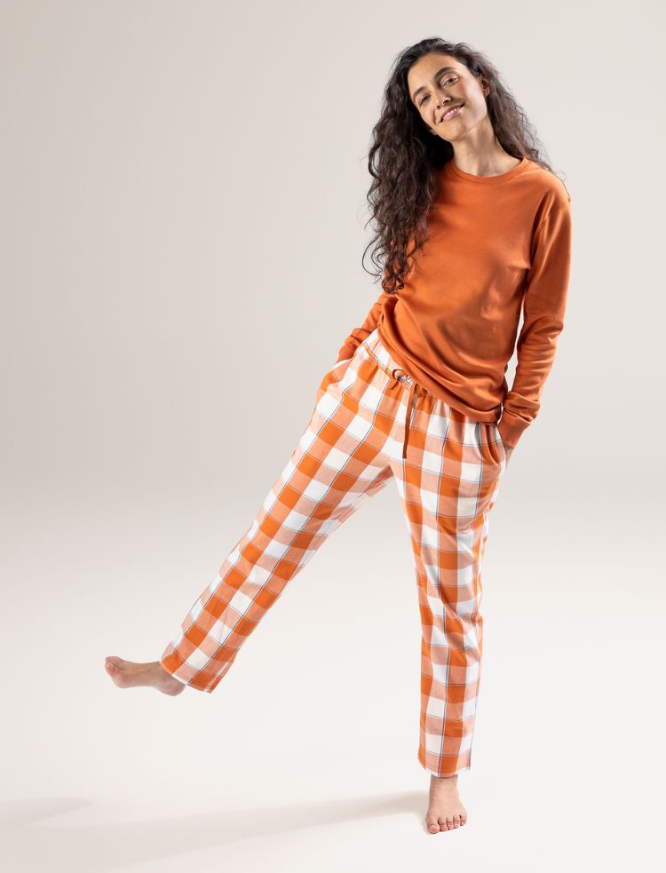 organic cotton women s check pyjamas