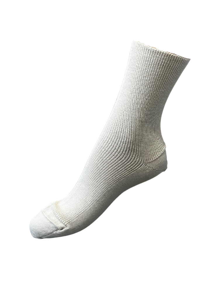 black organic wool socks on a white background
