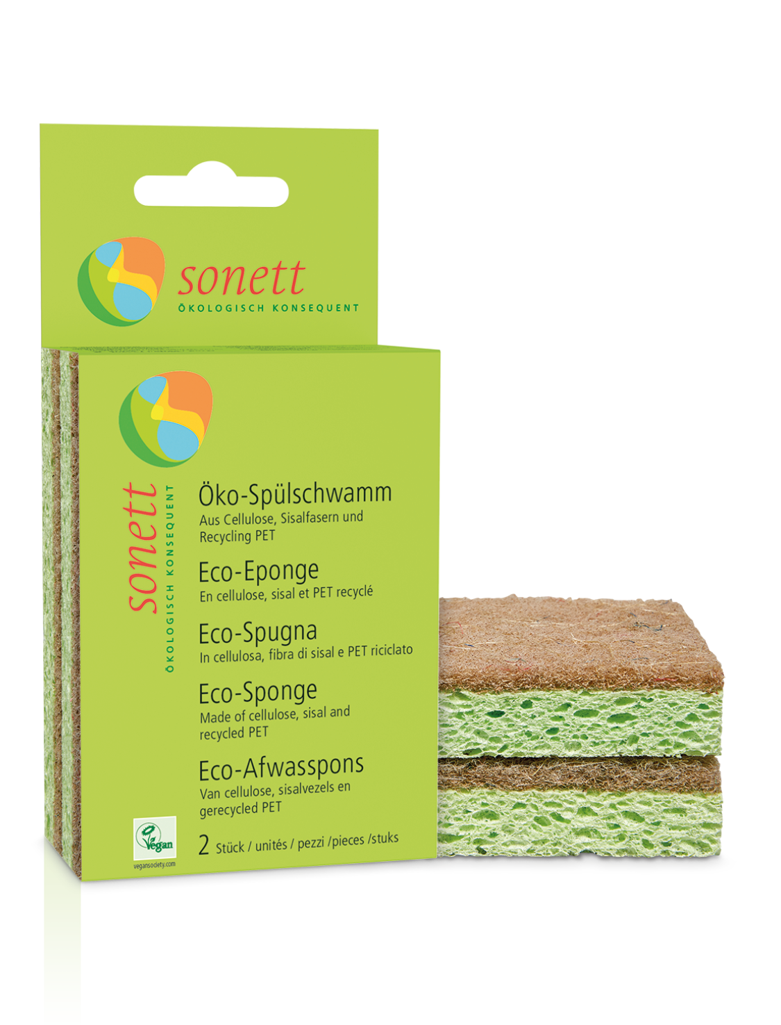Sonett eco sponge from sisal and recycled PET