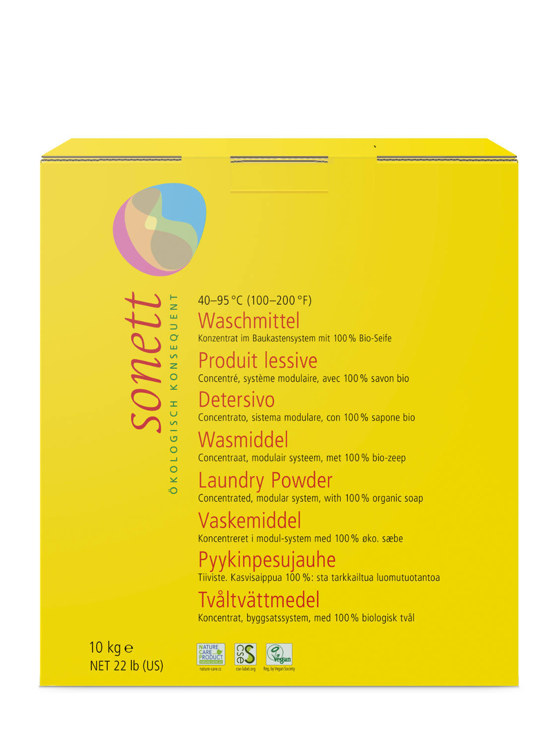 Sonett eco washing powder - effective natural laundry washing