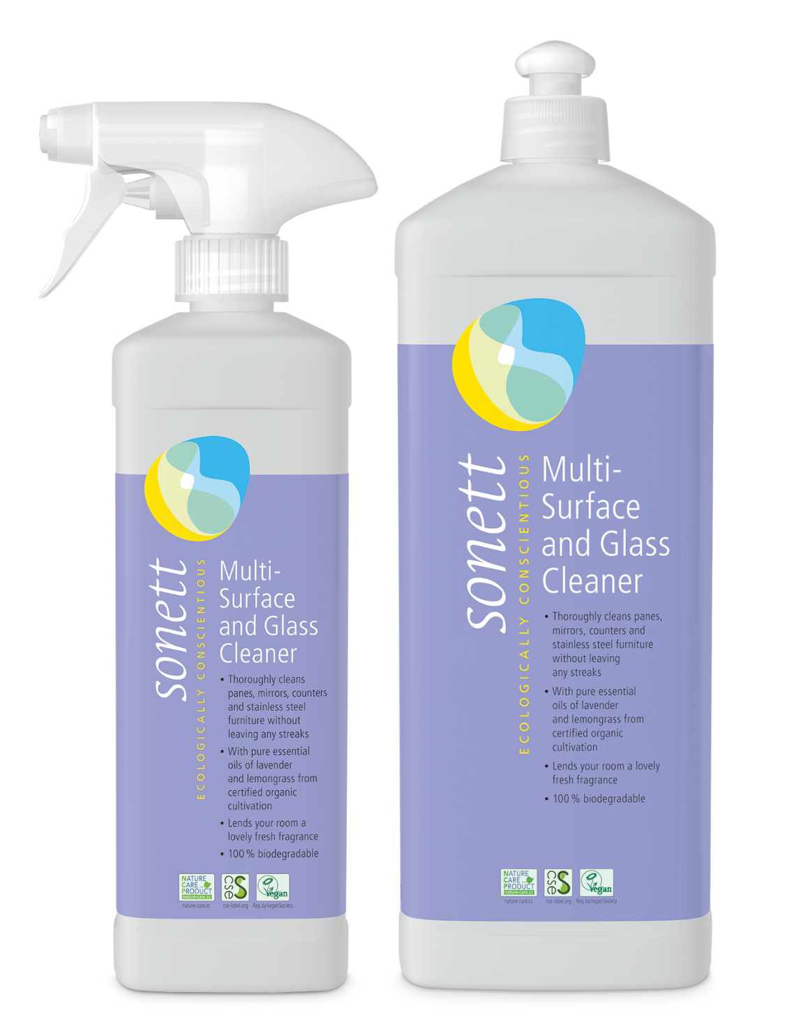 Sonett natural multi-surface and glass cleaner
