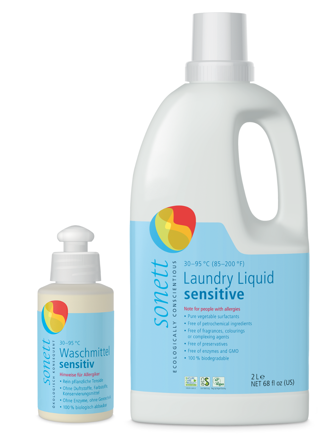 Sonett liquid laundry detergent for sensitive skin