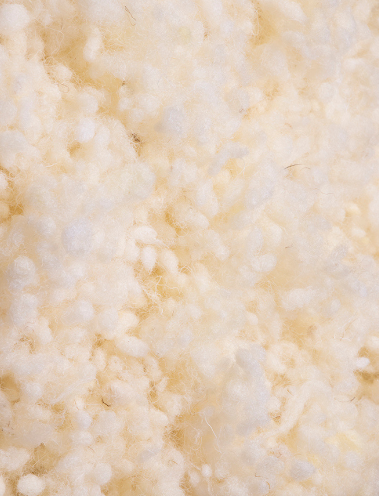 loose organic undyed wool balls 