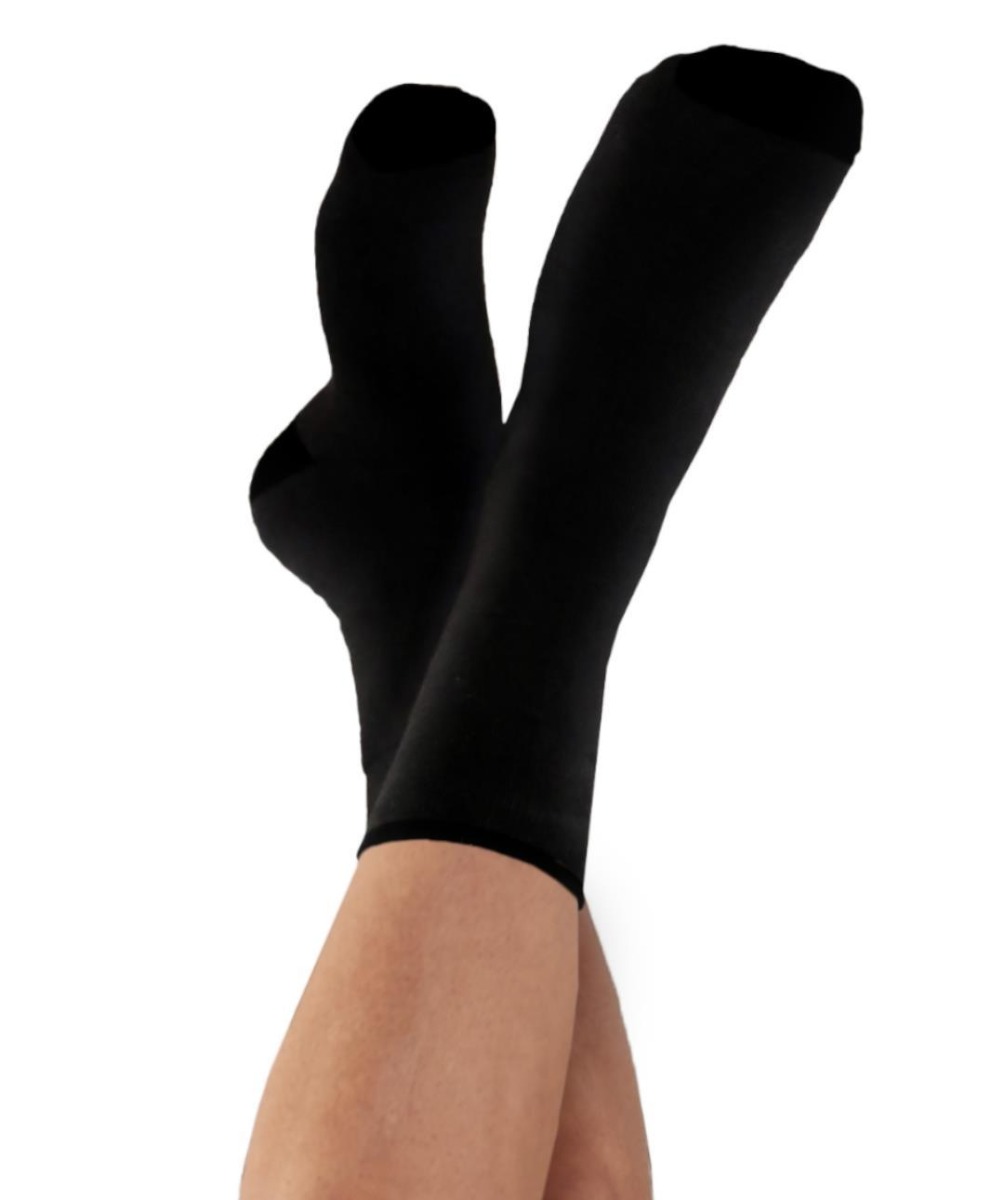 organic cotton terry ankle socks in black, navy blue and dark grey with contrast toe and heel 