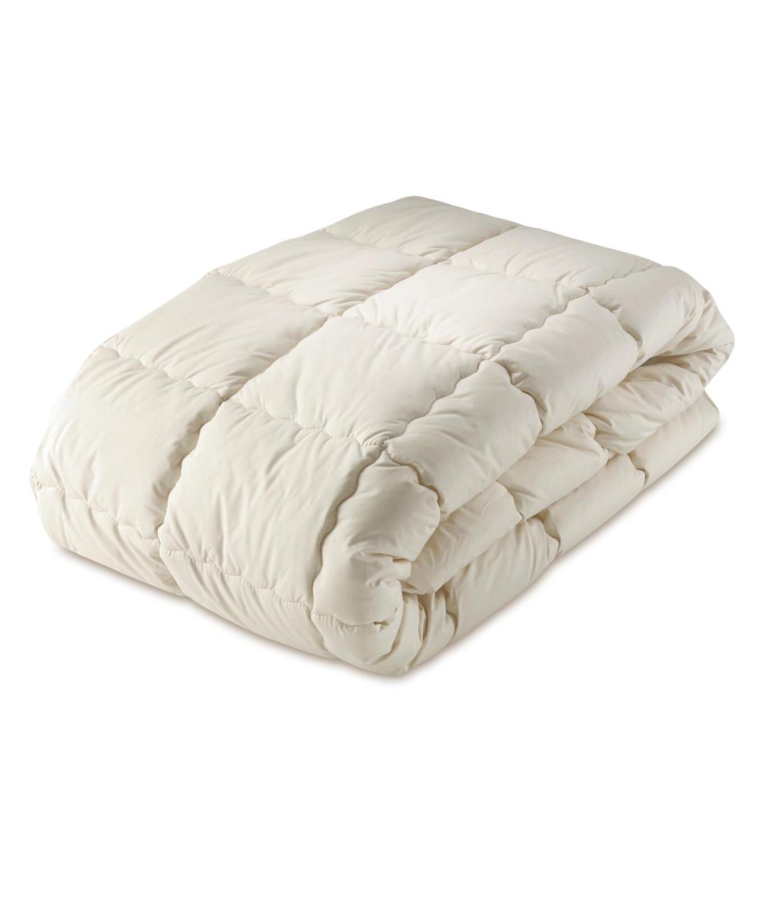 organic wool mattress pad with organic cotton quilted cover and elastic corner straps 