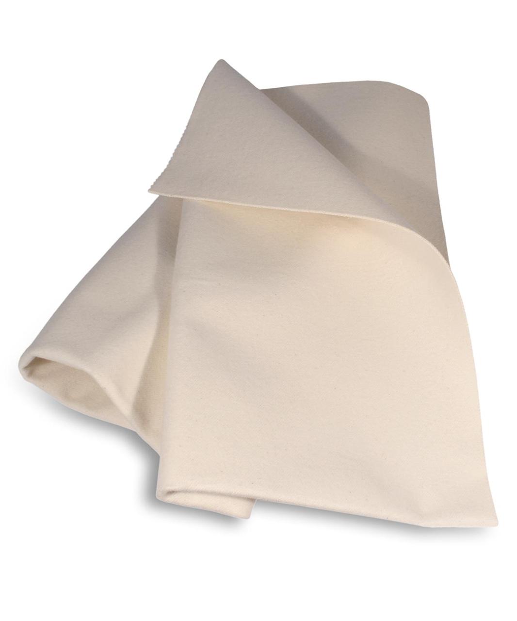 brushed organic cotton mattress protector with thin rubber layer through the middle