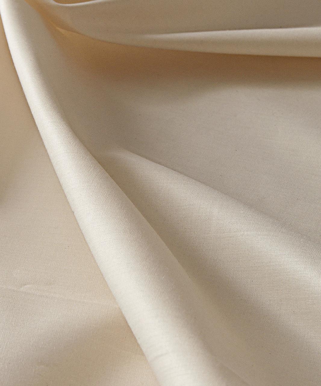 undyed organic cotton sateen fabric 234 cm wide available by the metre 
