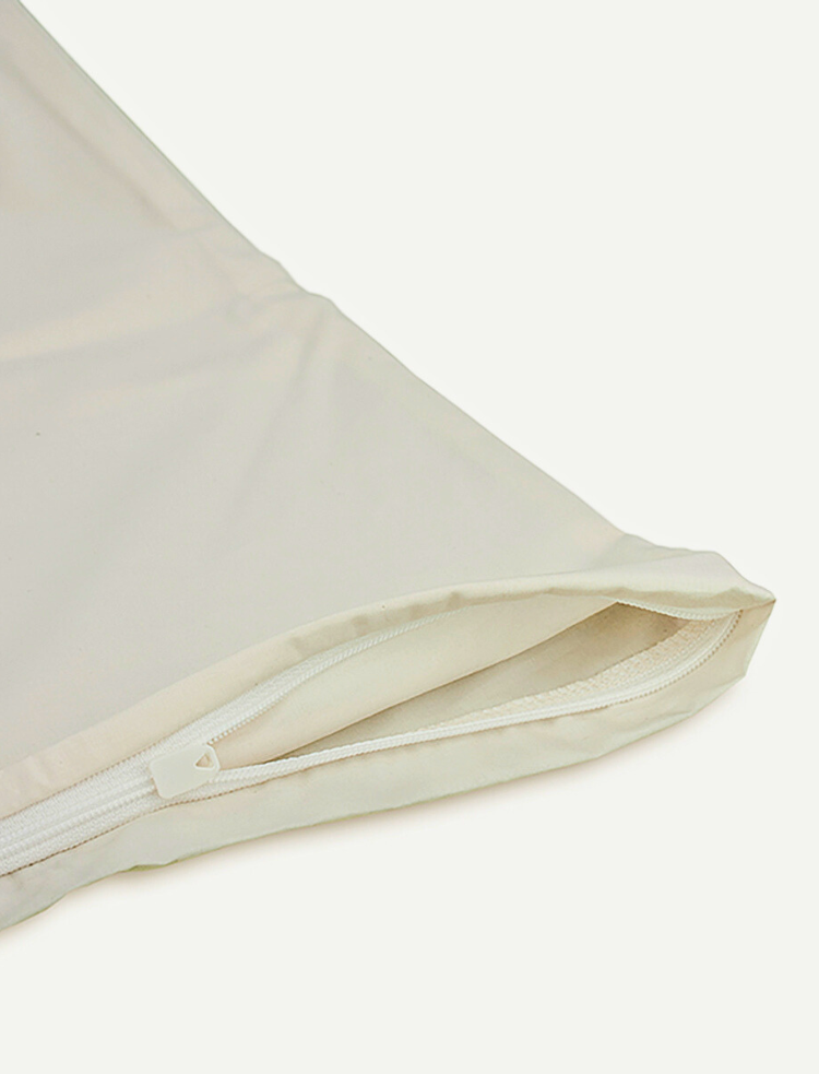 organic cotton cushion inner layer with zip 