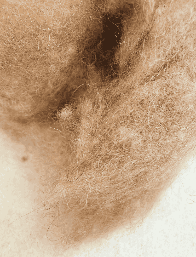 close up of a camel hair all year duvet with organic cotton cover 