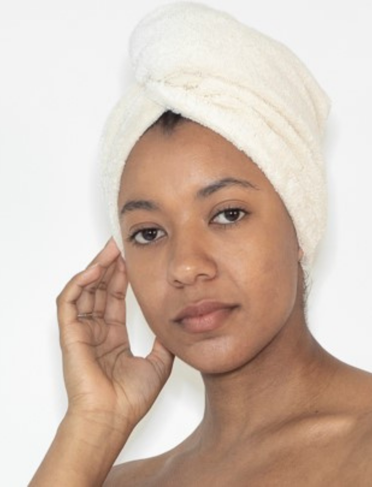 natural undyed organic cotton hair wrap 