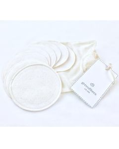 organic cotton reusable make-up pads - pack of 8 - GOTS cert