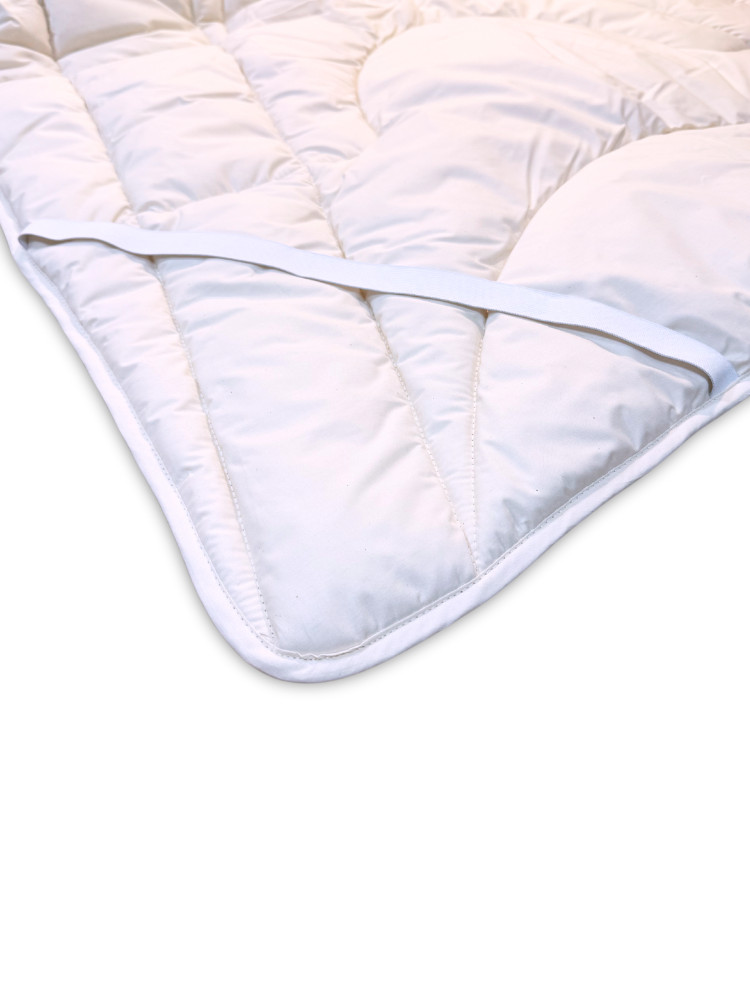 mattress pad with organic cotton filling and organic cotton cover 