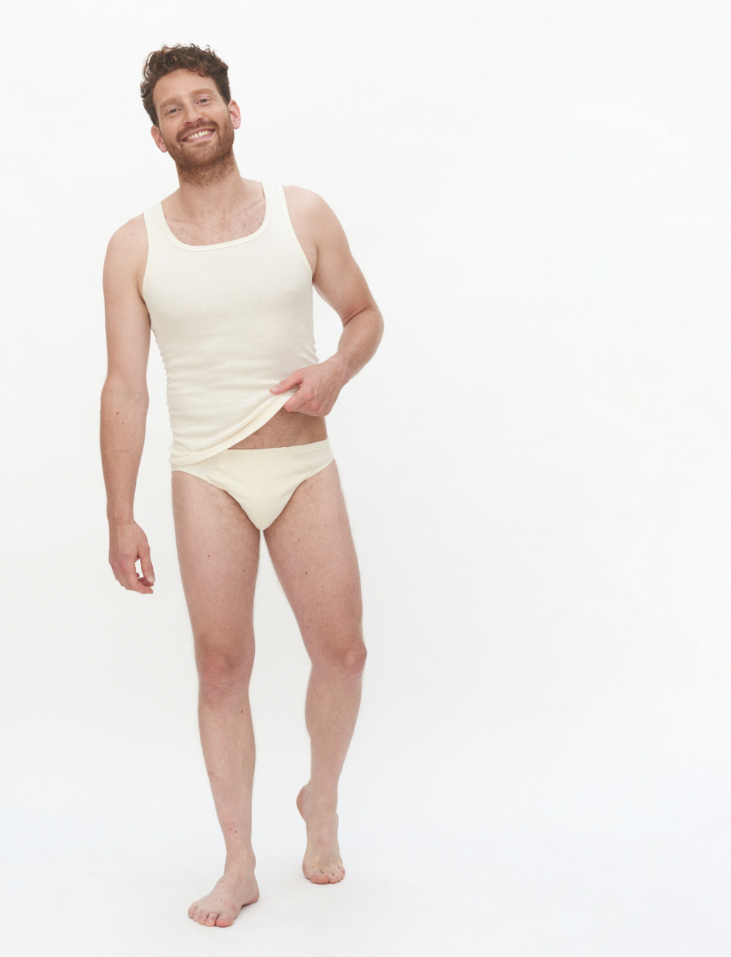 mens organic cotton sports style briefs 