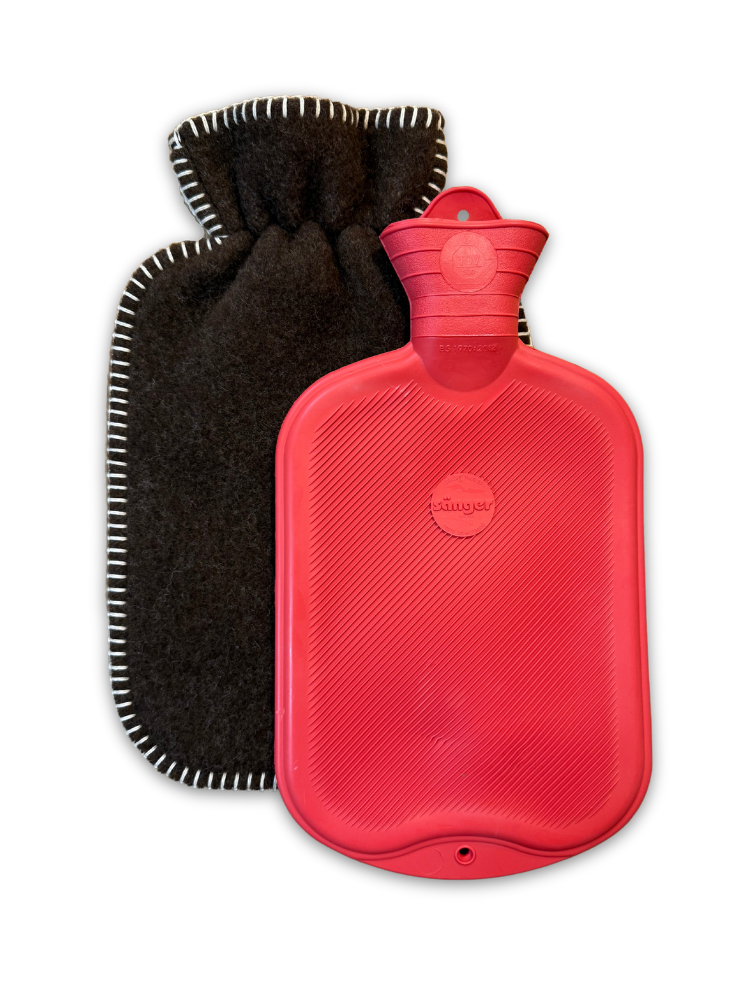natural rubber hot water bottle 