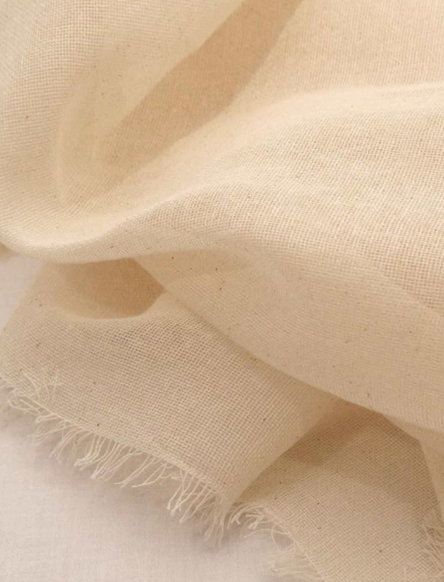 undyed natural organic cotton loomstate muslin available by the metre