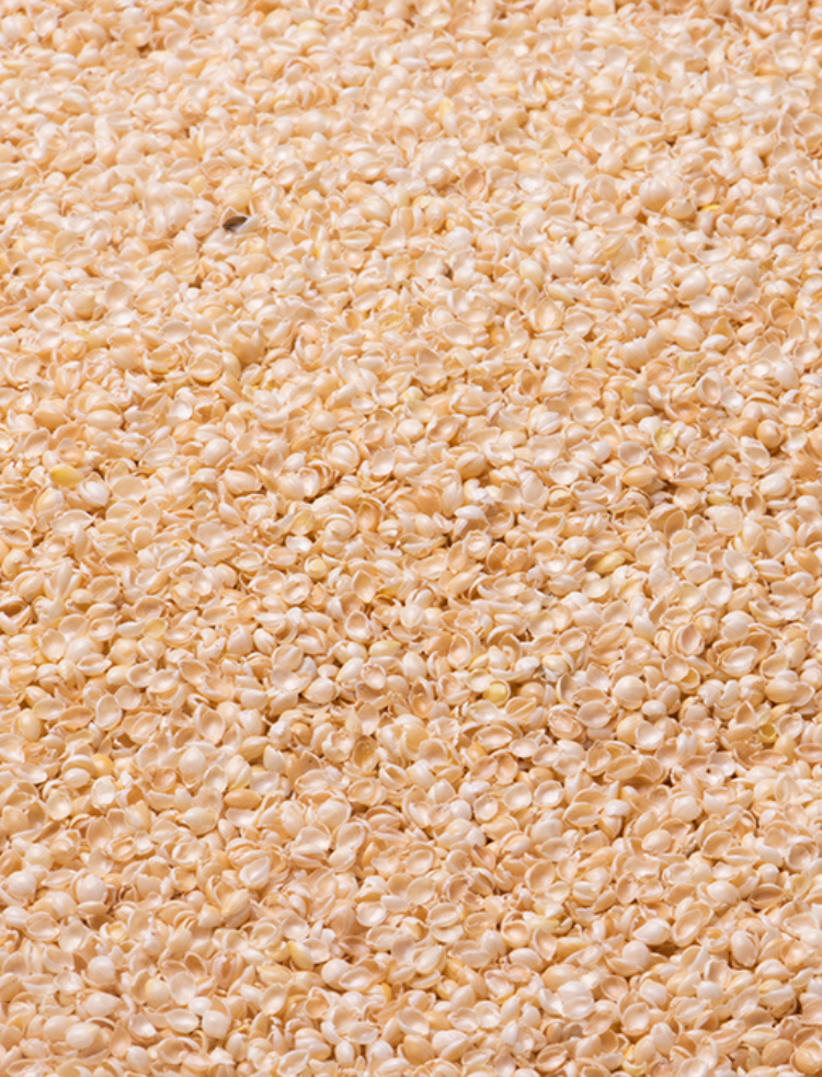 loose organic millet husks 