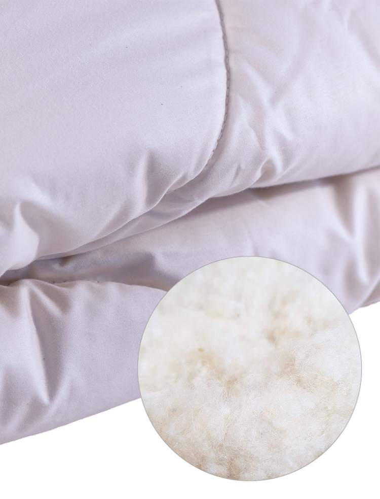lightweight wild silk filled duvet with fine organic cotton batiste cover 