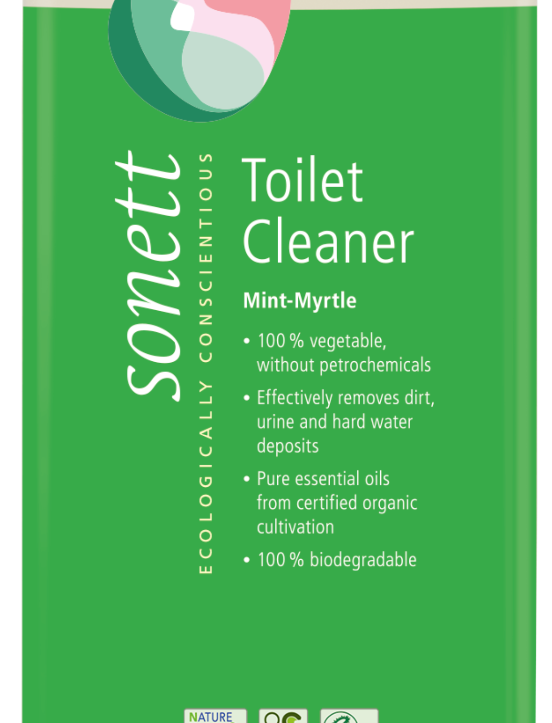 Sonett mint myrtle toilet cleaner 750ml dispenser