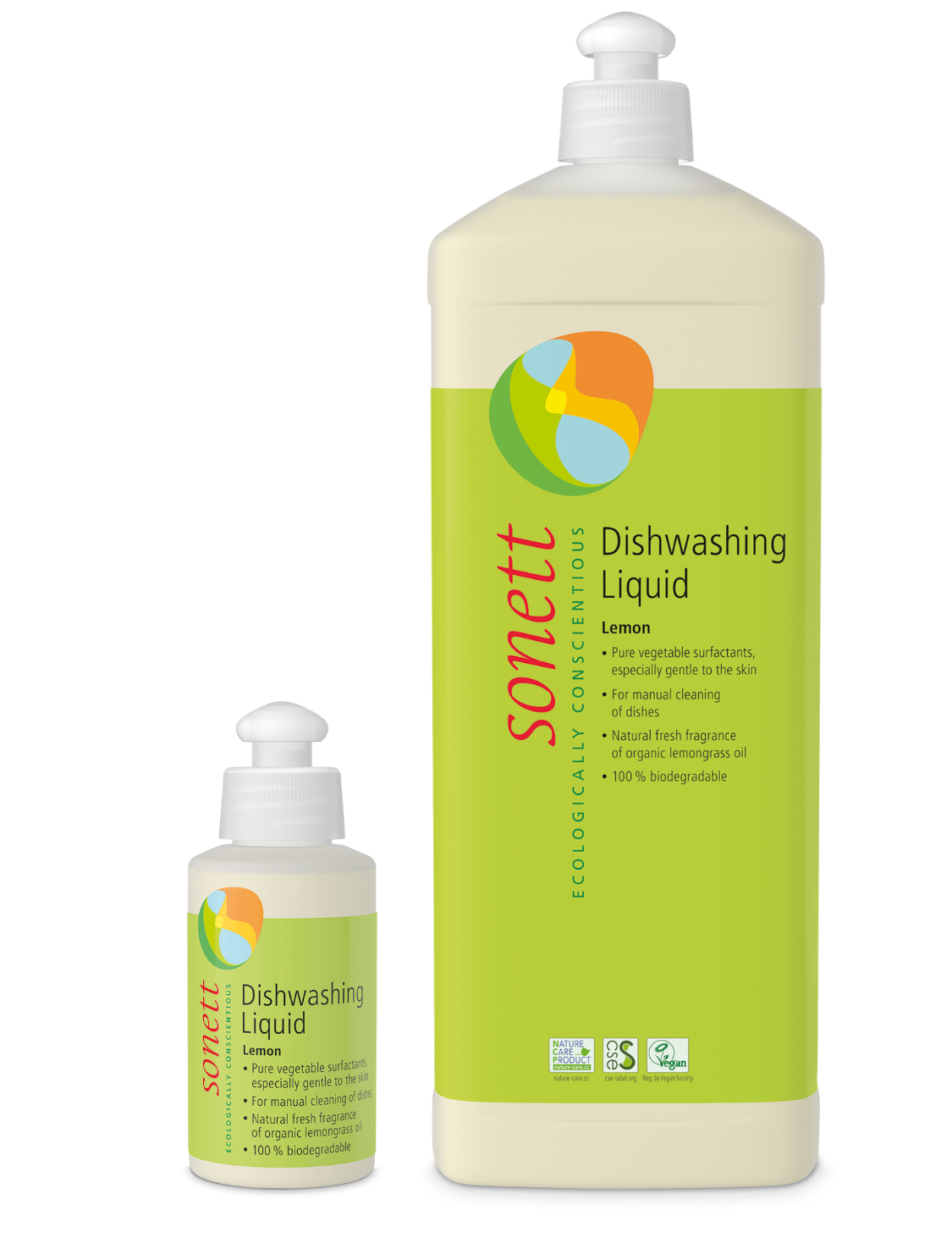 Sonett washing up liquid - lemon, effective natural washing up liquid