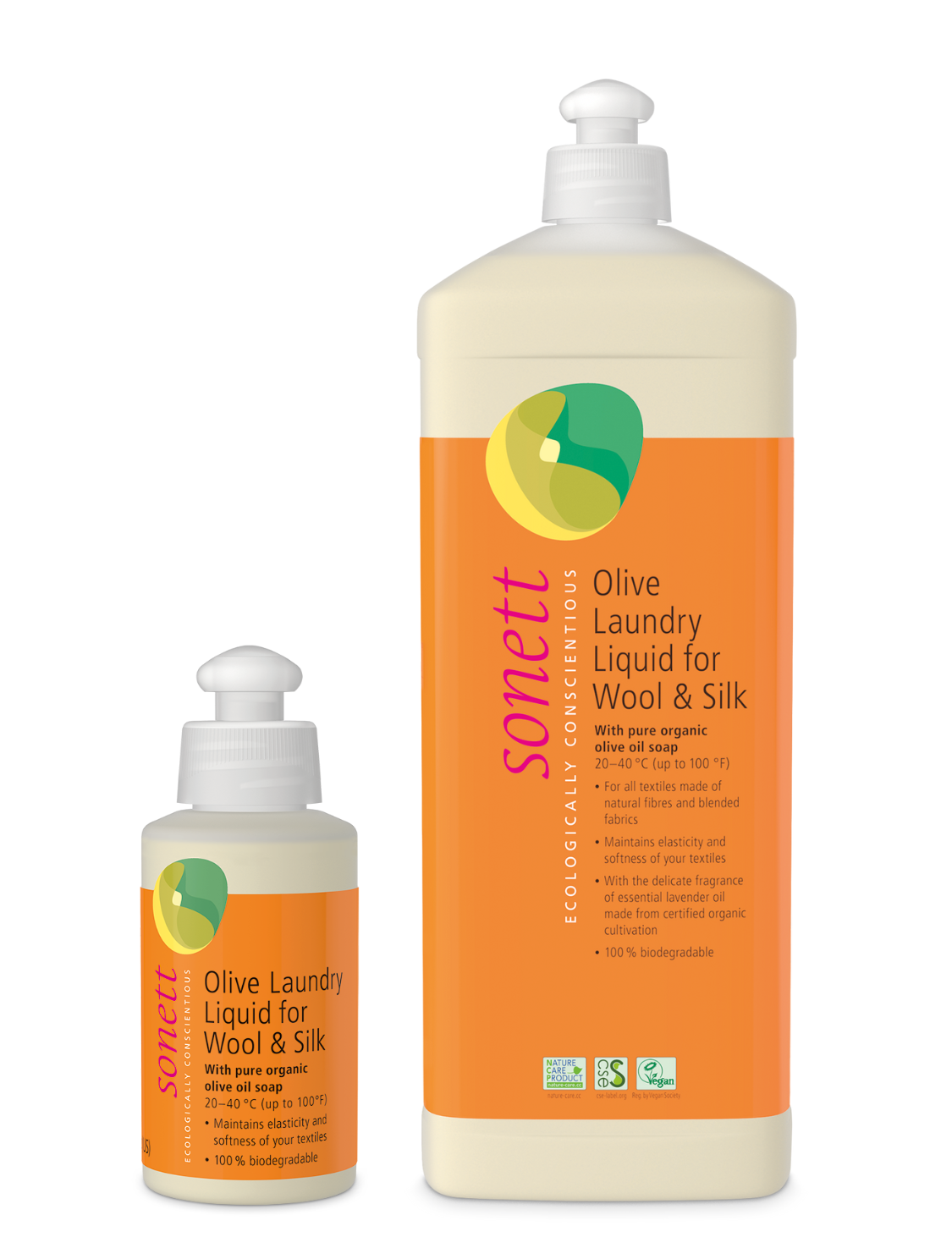 Sonett natural laundry liquid for wool and silk