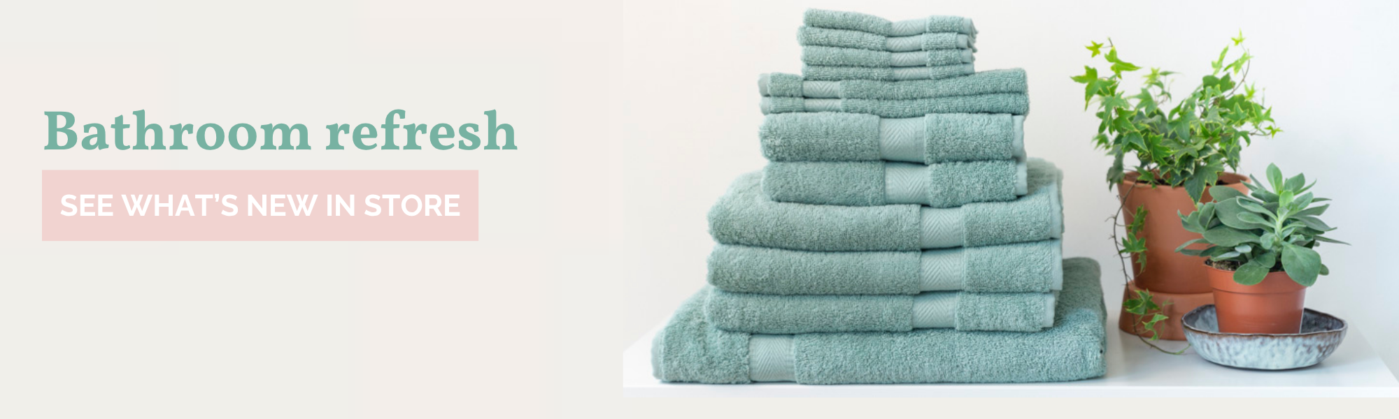organic cotton towels now in store 