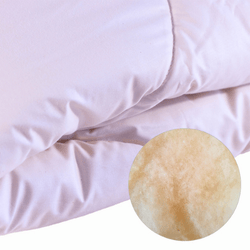 Close up of organic wool duvet 