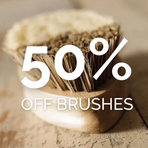 50 per cent off sustainable cleaning brushes