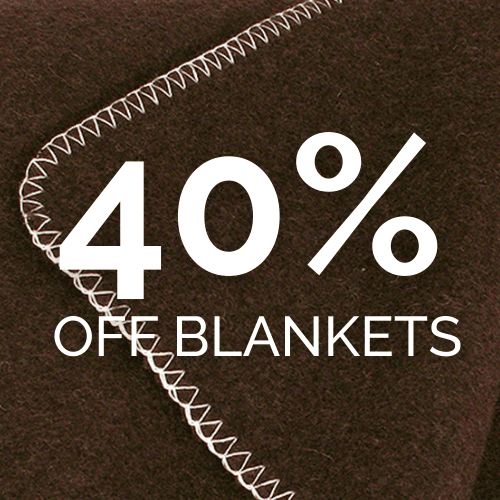 40 per cent off organic and natural blankets