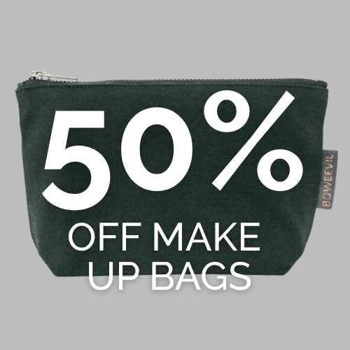 organic cotton make up bag half price