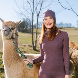 Womens organic wool base layers